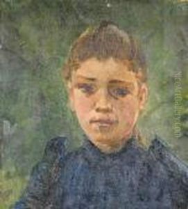 Portrait De Suzanne by Ernest Quost