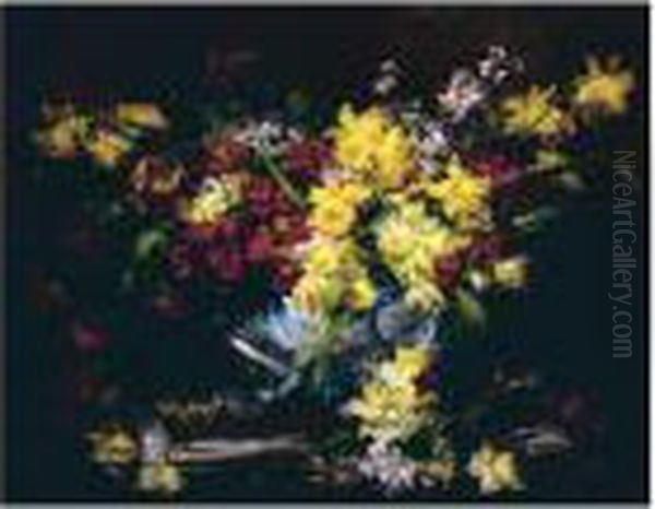 Still Life With Flowers by Ernest Quost