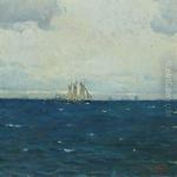 Marine With Ships At Sea - view 1