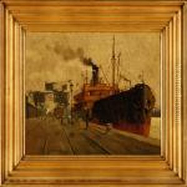 Harbour Scene From Copenhagen - view 1