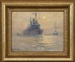 En Morgen I Kristiania Fjord by Victor H.W. Qvistorff