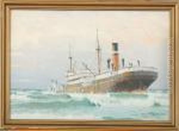 Swedish Ship Aground - view 1