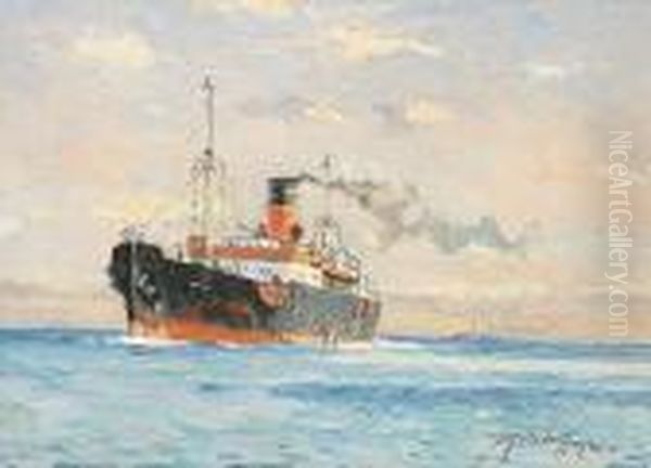 A Cargo Steamer - view 1