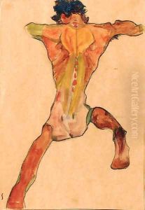Mannlicher Rackenakt by Egon Schiele