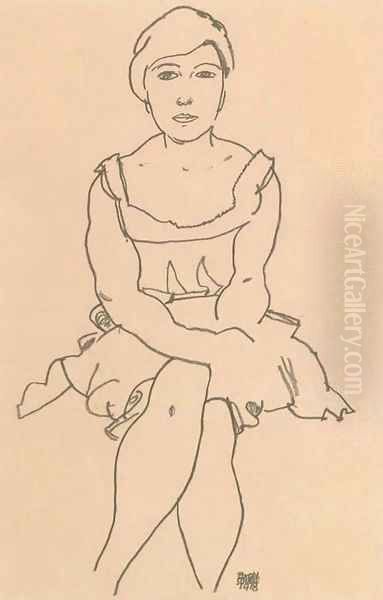 Sitzende Frau - view 1