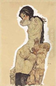 Mutter und Kind 2 by Egon Schiele