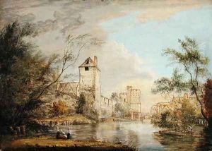 An Unfinished View of the West Gate, Canterbury, c.1790-1800 by Paul Sandby