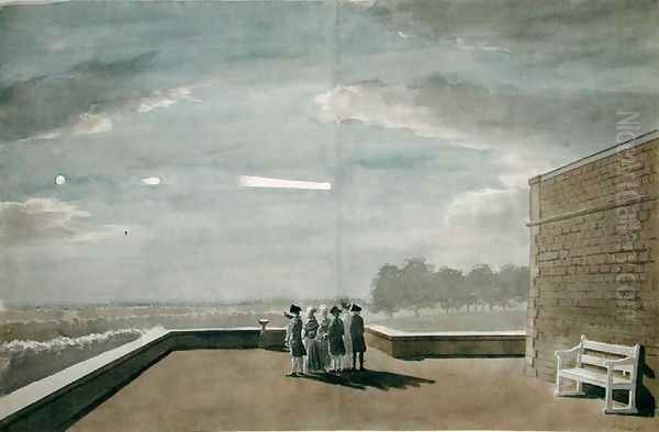 The Meteor of August 18, 1783, as seen from the East Angle of the North Terrace, Windsor Castle, 1783 - view 1