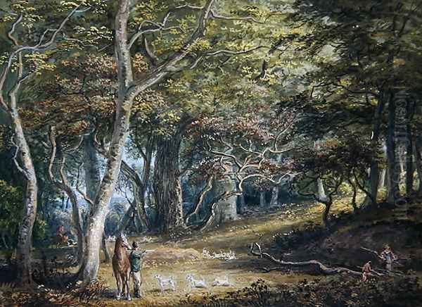 A Scene in Windsor Forest - view 1
