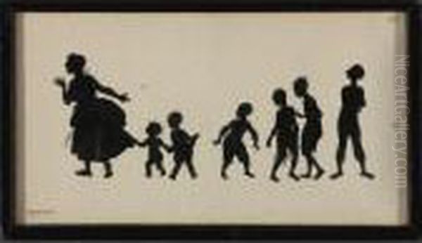 Woman And Six Children - view 1