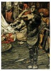 There Broke Forth A Wailing And Alamentation. by Arthur Rackham