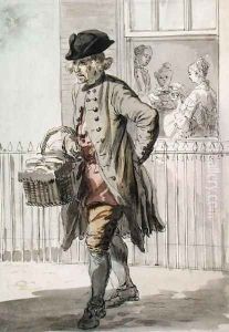 London Cries A Muffin Man, c.1759 by Paul Sandby