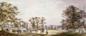 A Scene in the Earl of Bute's Park at Luton 1763-65 by Paul Sandby