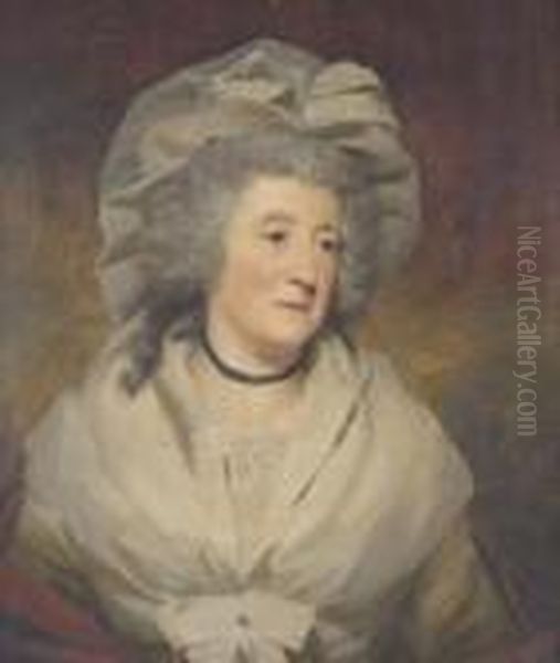 Portrait Of A Lady Half Length,
Thought To Be Mrs. Gibson, Nee Mary Cecilia Balfour Mother Of Mr. James
Gibson-craig Of Riccarton - view 1