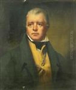 A Portrait Of Sir Walter Scott by Sir Henry Raeburn