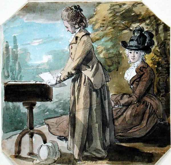 Lady Francis Scott and Lady Elliot, c.1770 - view 1