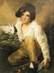 Boy And Rabbit by Sir Henry Raeburn