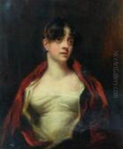 Portrait Of Mrs Scott Moncrieffe, Bust Type by Sir Henry Raeburn
