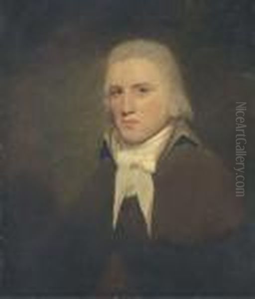 Portrait Of Thomas Wise Of Hillbank, Forfarshire, Half-length In A Brown Coat - view 1