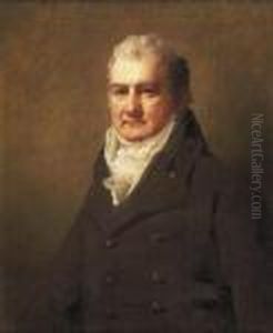 Half Length Portrait Of Mr Roberston by Sir Henry Raeburn