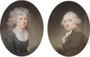 Portrait Of James Paterson; Portrait Of Mrs James Paterson by Sir Henry Raeburn