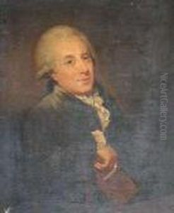 Half Length Portrait Of A Gentleman Holding A Book by Sir Henry Raeburn