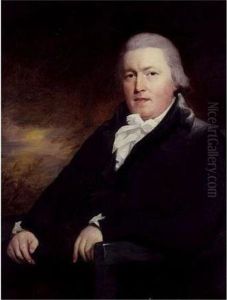 Half-length, Seated In A Chair With A Landscape Beyond