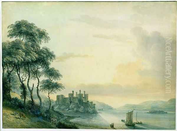 Conway Castle, 1789 - view 1