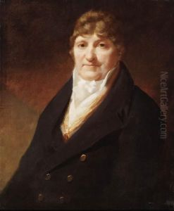 Portrait Of Sir James 
Innes-kerr, Half Length, Wearing A Ribbon Andan Order Over A 
Cream-colored Waistcoat