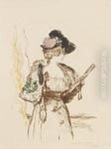 L'actrice En Scene by Jean-Francois Raffaelli