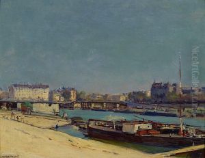 Vue Sur La Rive Droite De La Seine by Jean-Francois Raffaelli