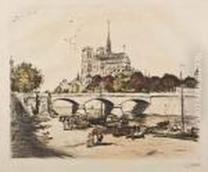 Notre-dame De Paris by Jean-Francois Raffaelli