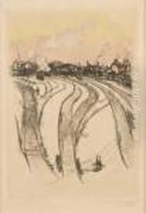 Eau-forte Et Pointe Seche.