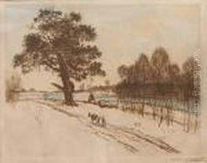 Le Vieux Chene by Jean-Francois Raffaelli