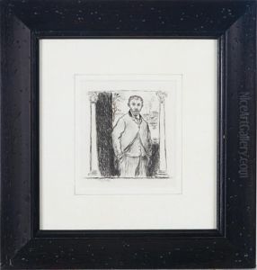 Self Portrait Of The Artist by Jean-Francois Raffaelli