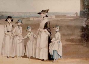 Daughters of the Earl Waldegrave by Paul Sandby