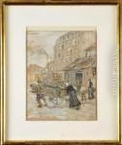 Le Demenagement Encharrette by Jean-Francois Raffaelli