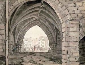 Part of Holyrood Abbey with a View of the Canongate by Paul Sandby
