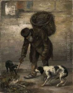 Chiffonnier Et Chien, 1878-1880 by Jean-Francois Raffaelli