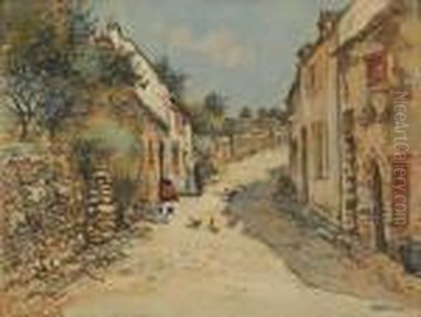 Rue De Village, Femmes En Conversation - view 1