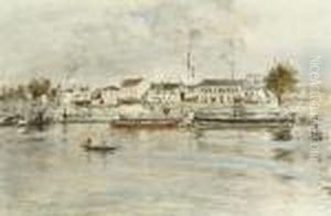 La Seine A Suresnes, Issy-les-mouleneaux by Jean-Francois Raffaelli