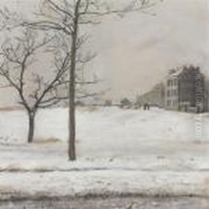 Montmartre Under Snow by Jean-Francois Raffaelli
