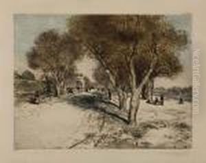 La Route Ensoleillee by Jean-Francois Raffaelli