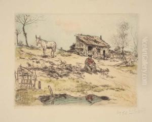 La Cabane Du Chiffonnier by Jean-Francois Raffaelli
