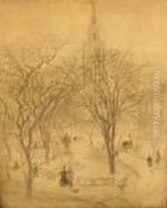 Madison Square by Jean-Francois Raffaelli