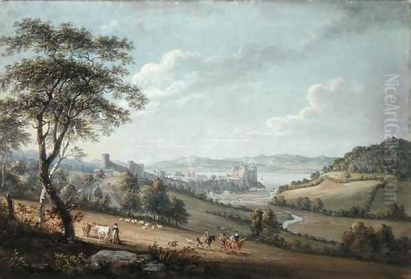 South West View of Conway Castle, 1802 - view 1