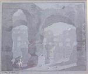 Capriccio With Seated Figure