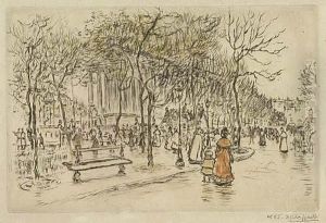 La Place De La Madeleine by Jean-Francois Raffaelli