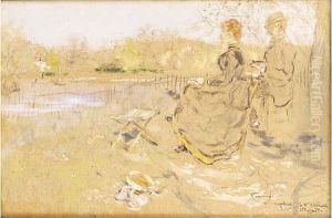 Couple Au Bord De La Riviere