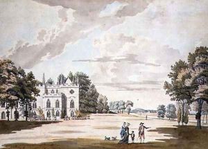 The South Front of Strawberry Hill by Paul Sandby